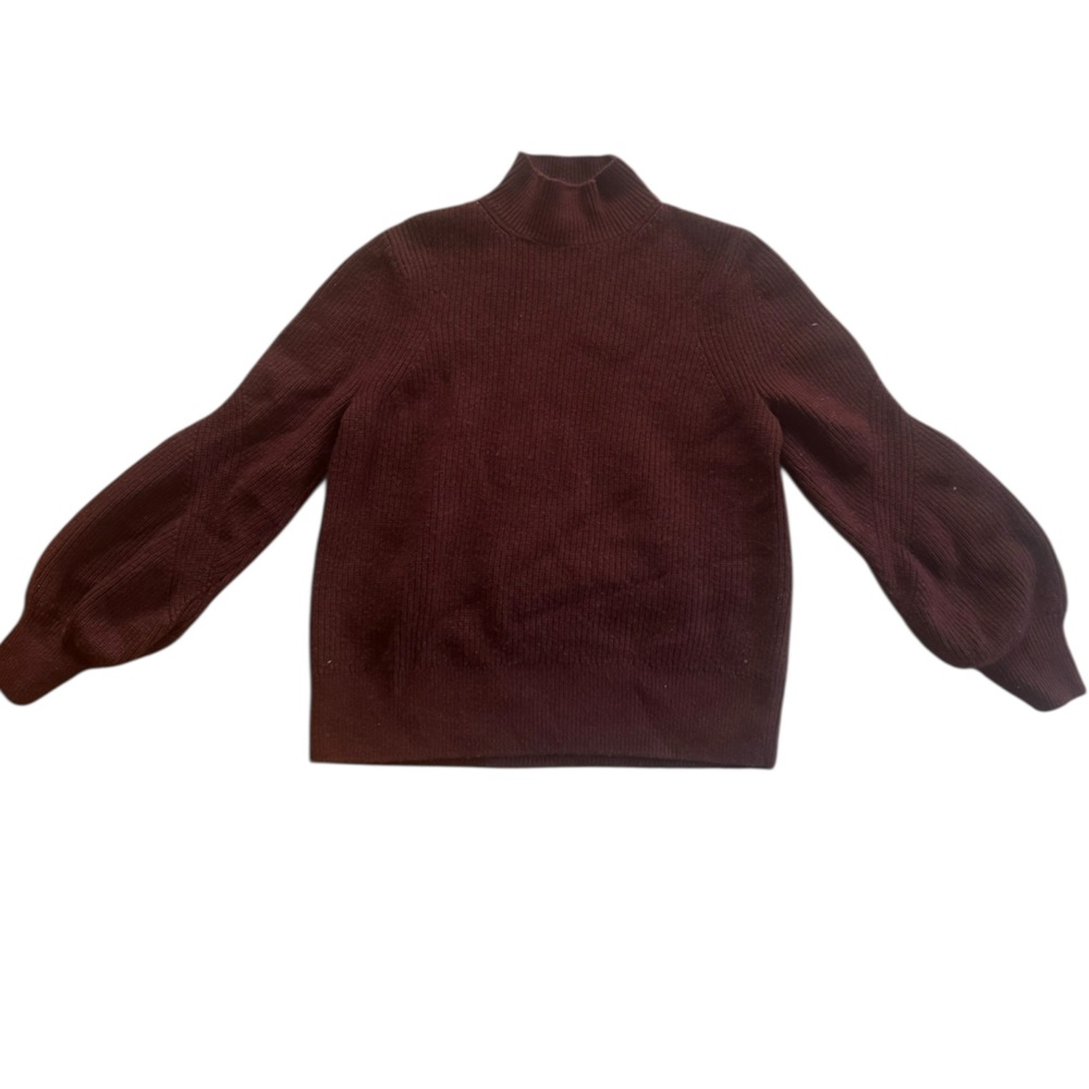 & Other Stories Burgundy Turtleneck Sweater – Size L